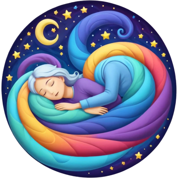 The symbolic depiction of REM sleep emoji