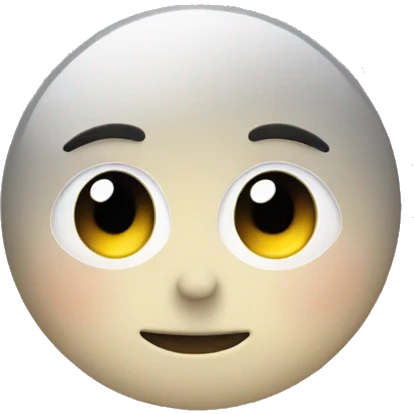 Cute moon emoji  emoji