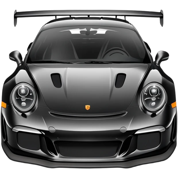 Porsche GT3 RS in black emoji