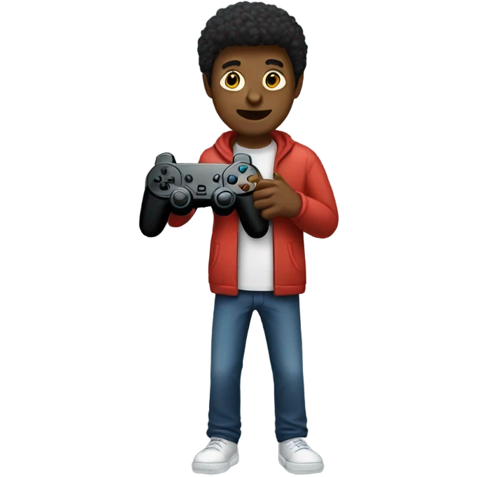 Guy with a controller  emoji