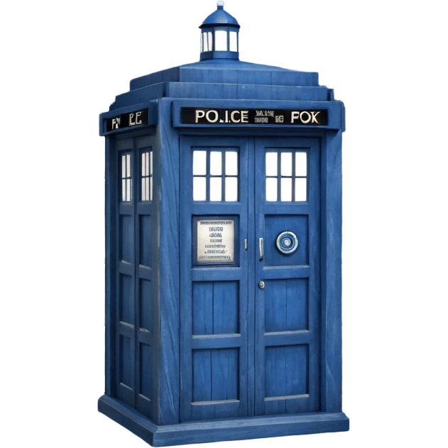TARDIS from the doctor who tv show emoji