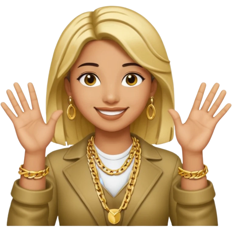 sinal com as mãos do cantor JUL emoji