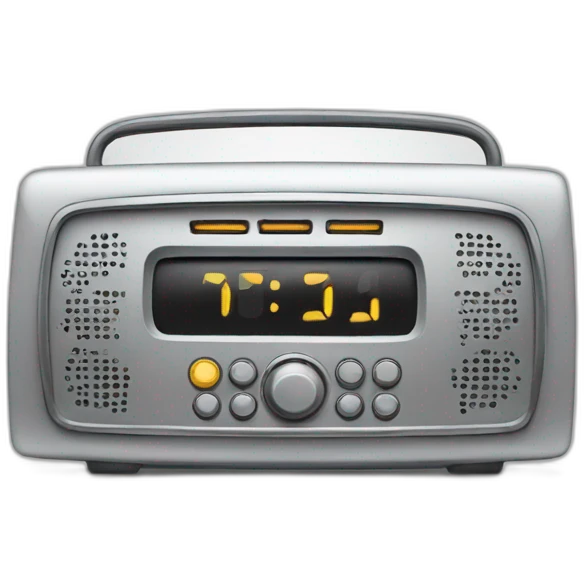 Radio despertador emoji