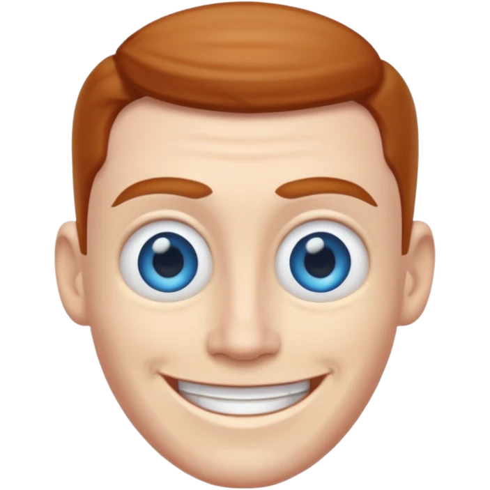 knucklehead with blue eyes emoji