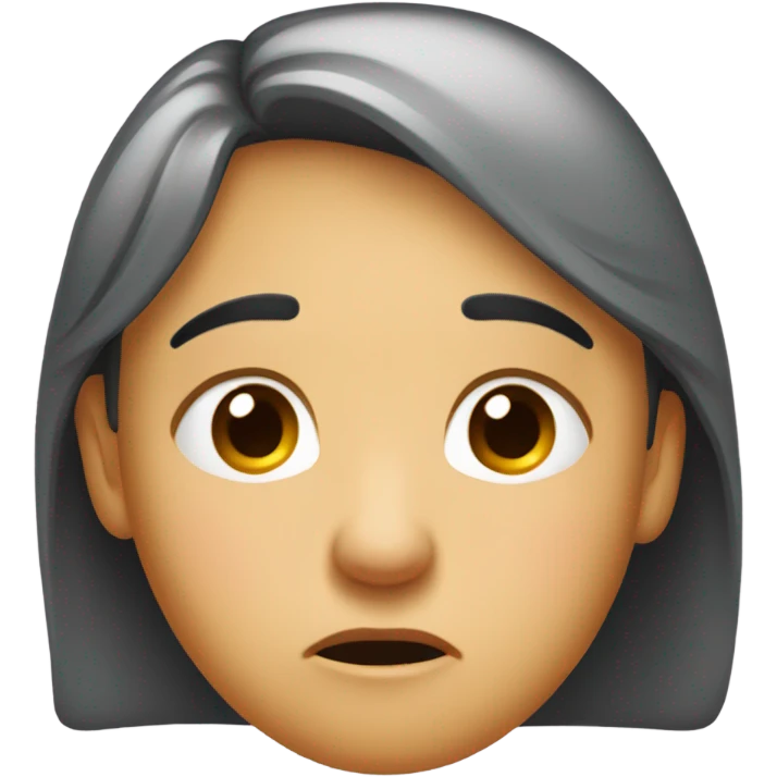 Sad face emoji