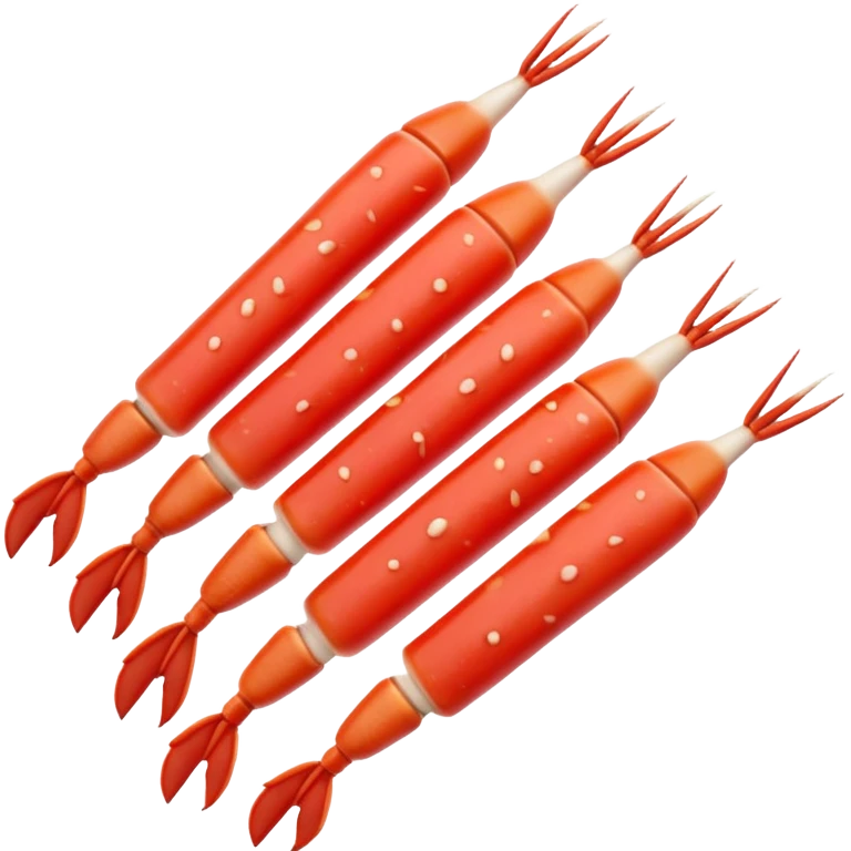 a few crab sticks, simple, clear emoji