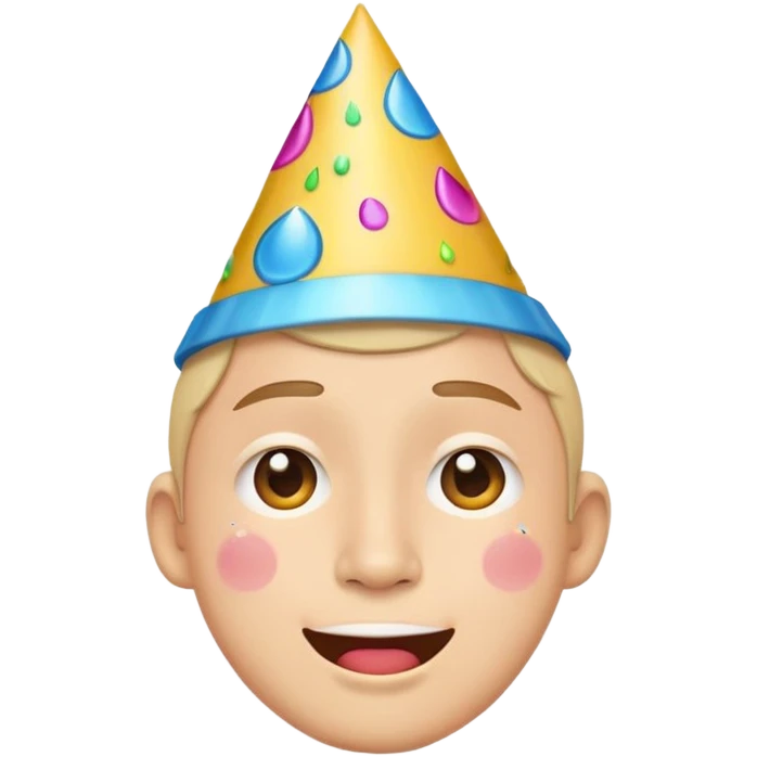 face with tears of joy and party hat emoji