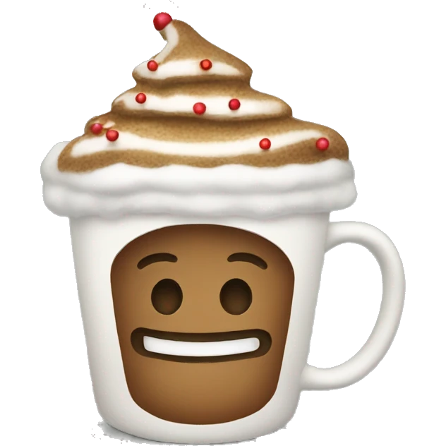 Christmas coffee emoji