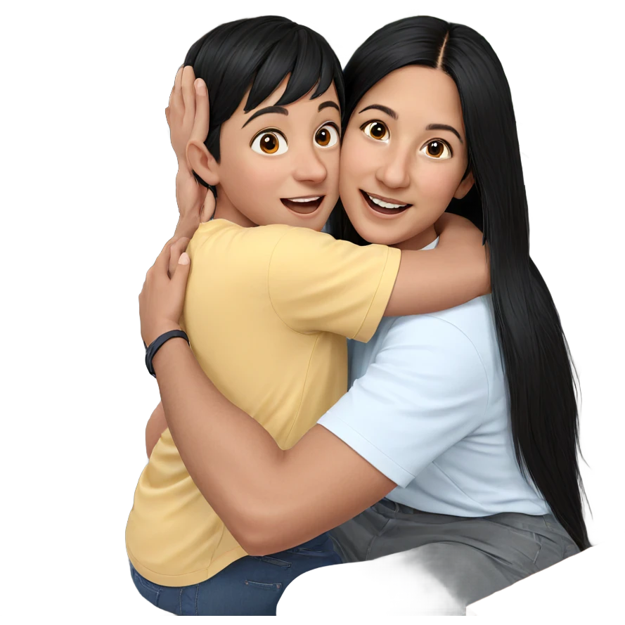 happy moments together indoors emoji