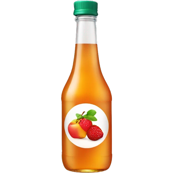 a bottle of fruit syrup emoji