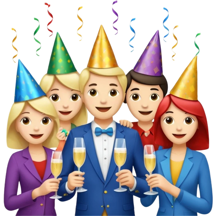 Fake celebration emoji