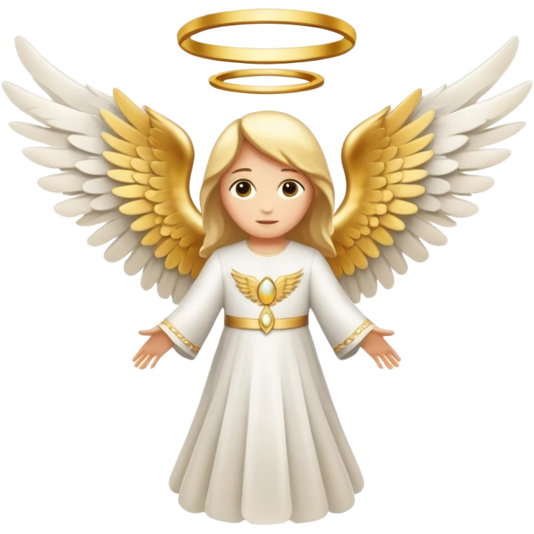 K between two wings of angel emoji