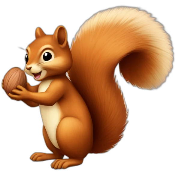 Squirrel with nut emoji