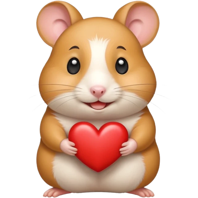 happy love smile hamster emoji