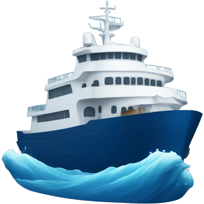 vessel deep blue color emoji
