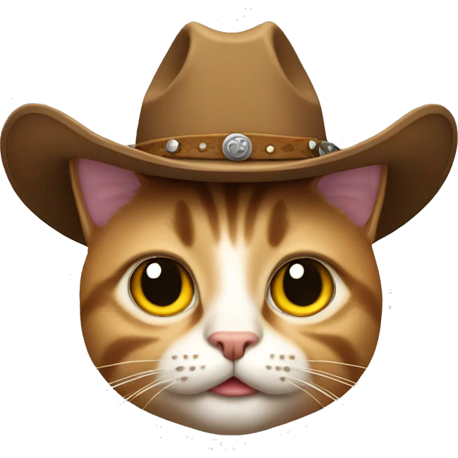 cat with cowboy hat emoji