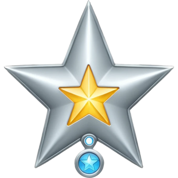 Emogie of verified  of star of 24 head and tick  emoji