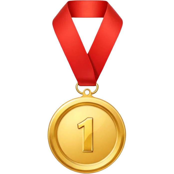 first place medal that is hung around the neck emoji