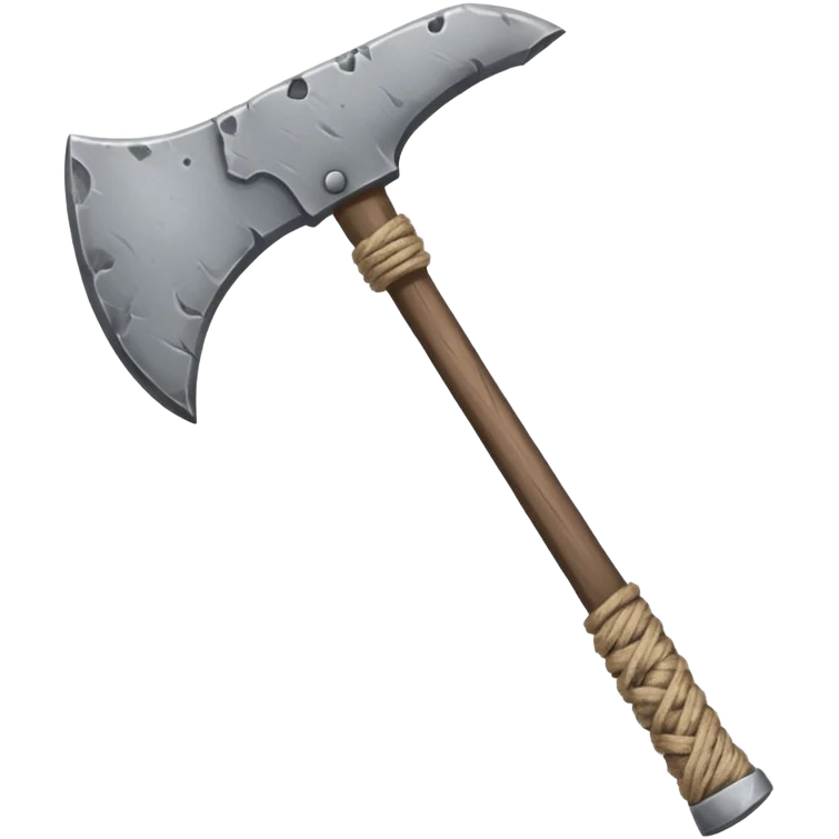 ancient break stone ax string emoji