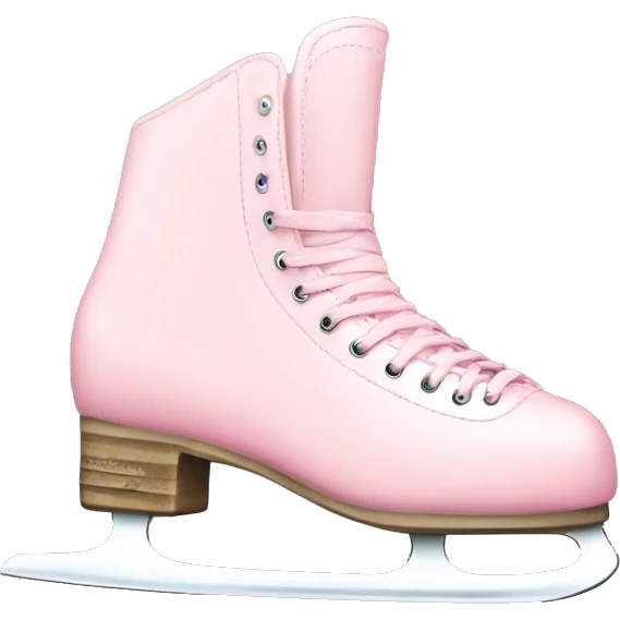 pastel pink ice skates emoji