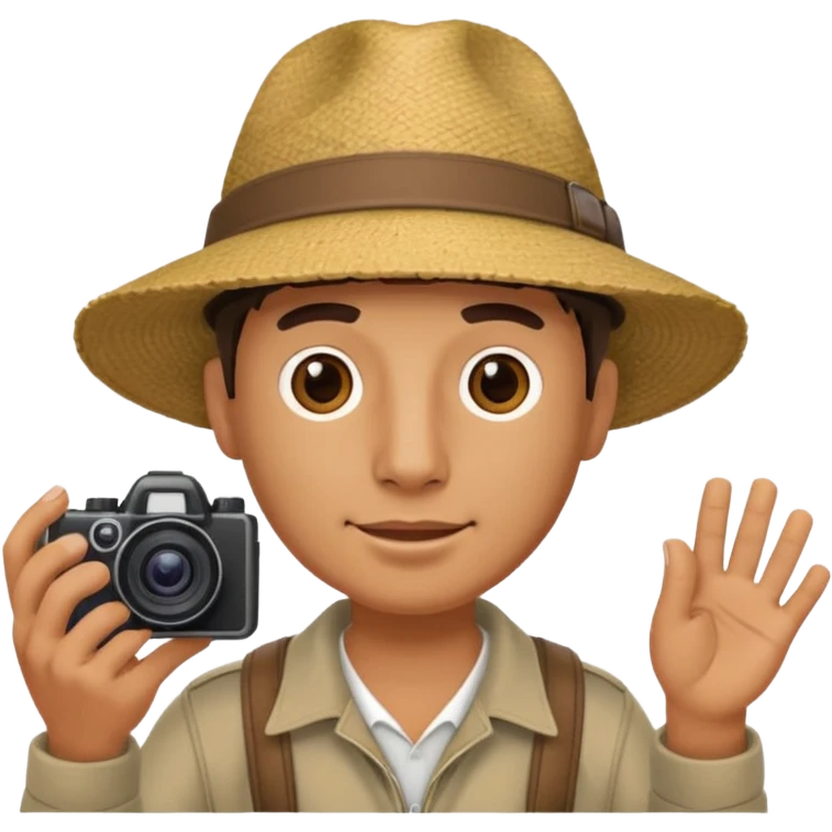 Male tourist in Peru emoji