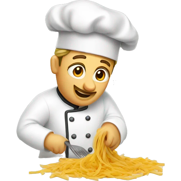 CHEF MAKING PASTA emoji