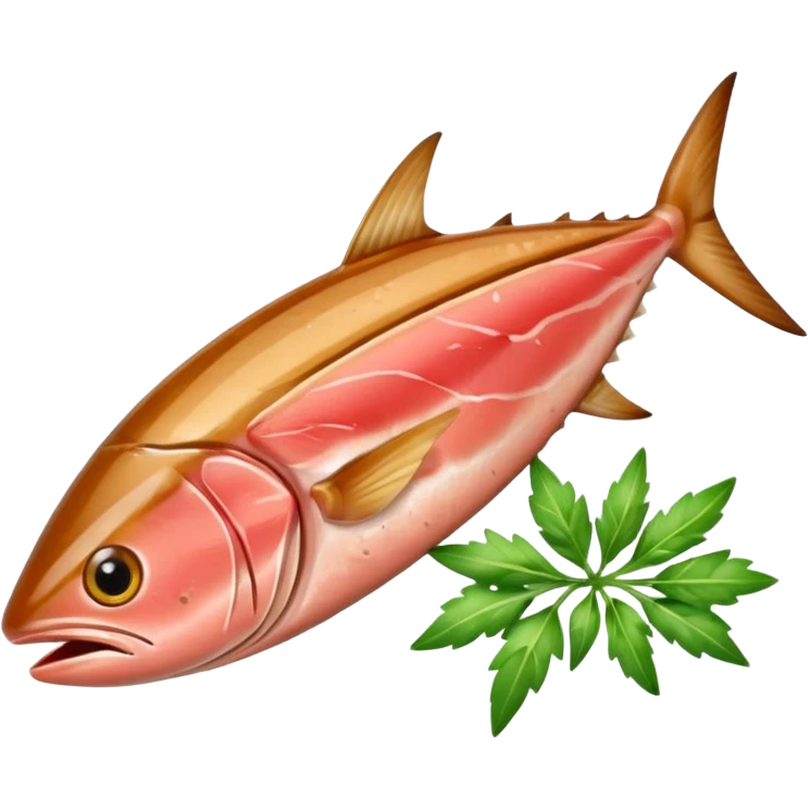 cooked tuna anchovy with herbs emoji