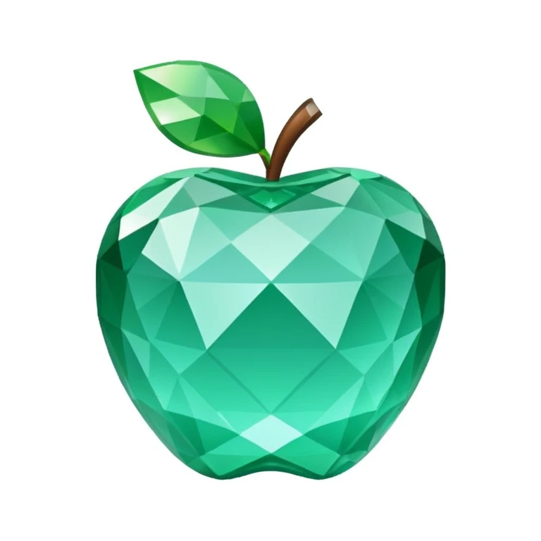 Minecraft diamond Apple style emoji emoji
