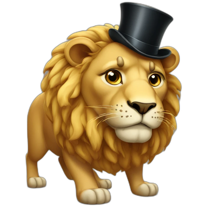 fat-lion-wearing-monocle emoji