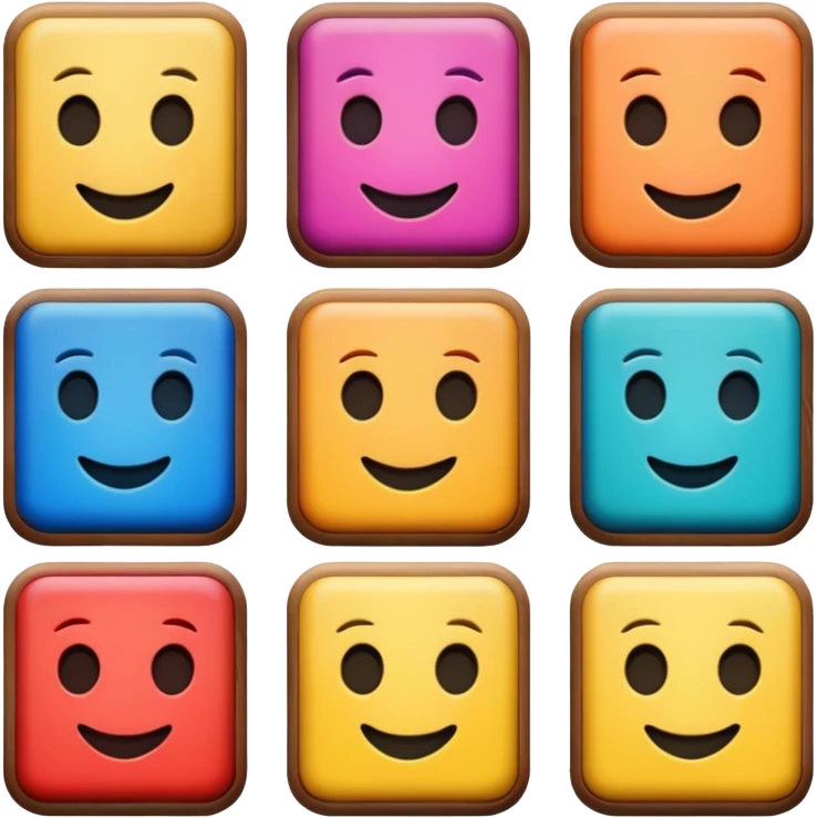 6 and 7 blocks emoji