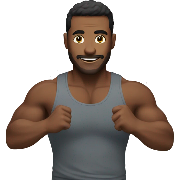 Man doing workout emoji