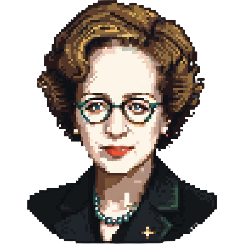 portrait of Hannah Arendt emoji