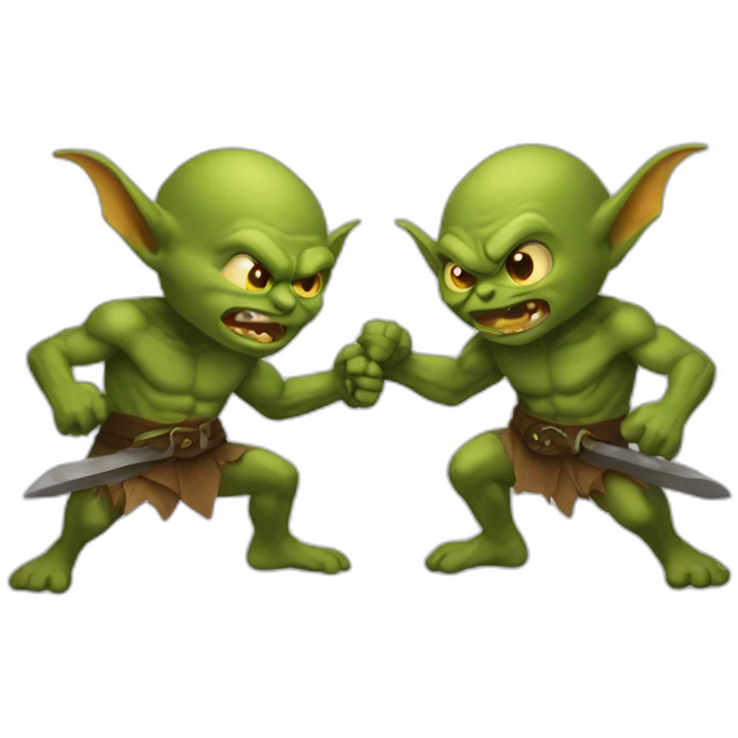 two-goblins-fighting-each-other emoji