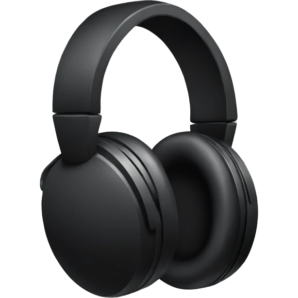 Black headphones emoji