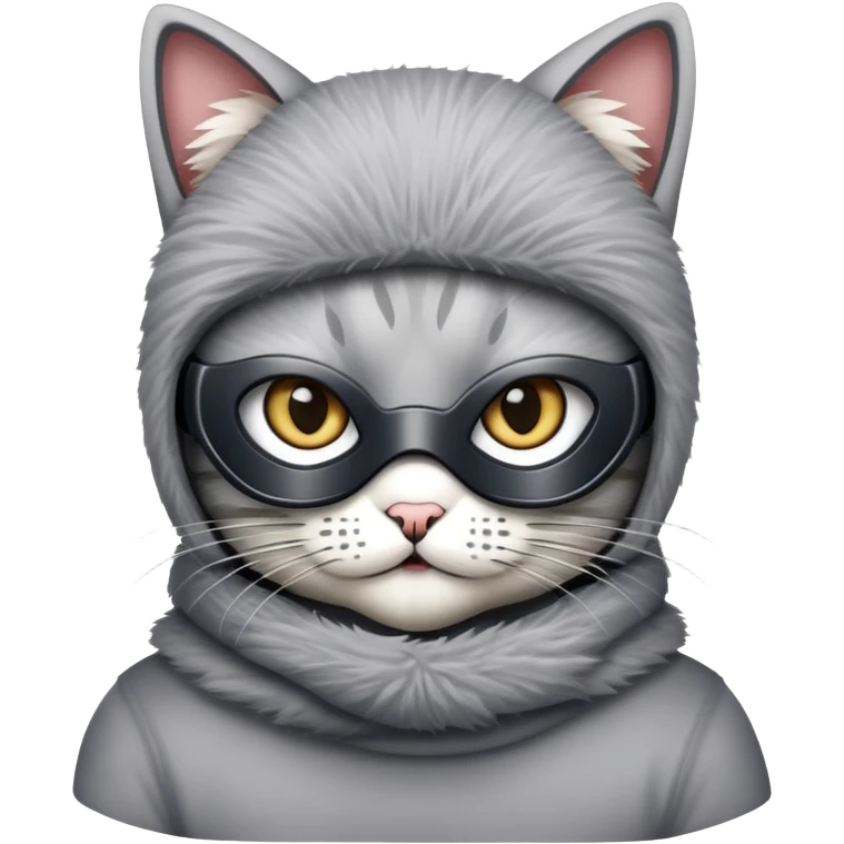 cat with a ski mask emoji