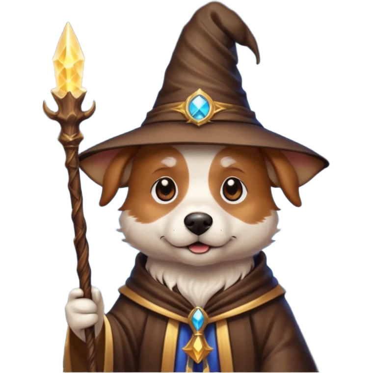 Dog wizard emoji
