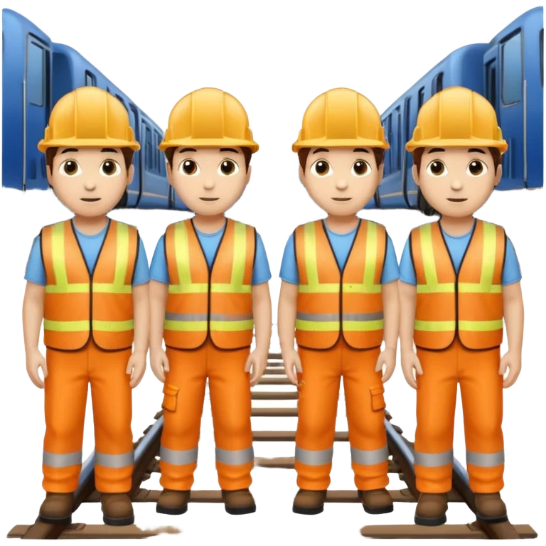 group of railway engineers emoji