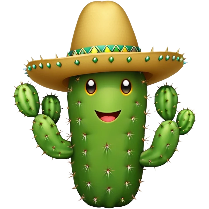 cactus with sombrero  emoji