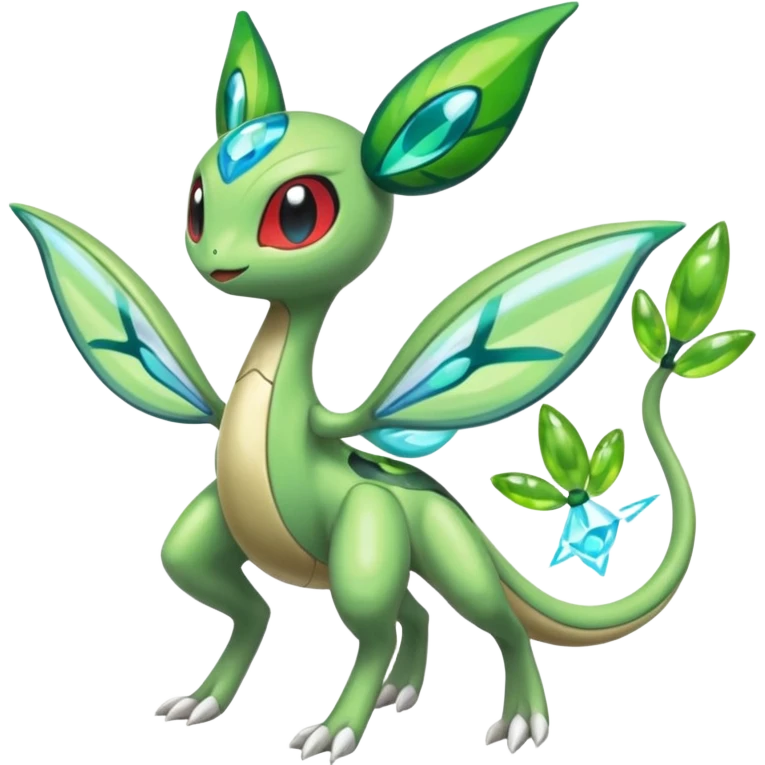 Meloetta-Flygon-Celebi-Cresselia-Zygarde-Electrike-Fakémon-fusion, full body emoji