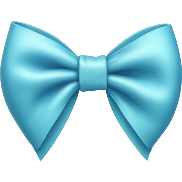 Light blue bow emoji