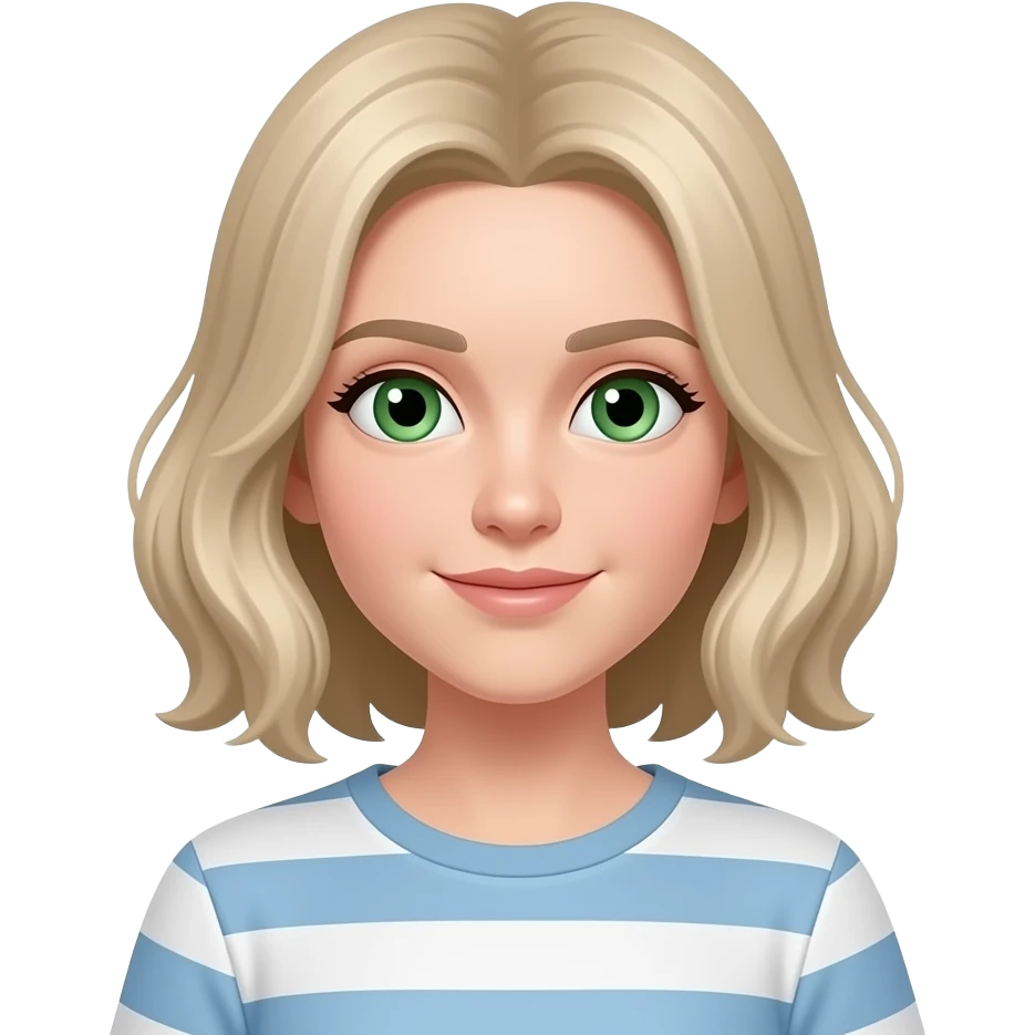 ponle el pelo un poco mas claro y los ojos verdes emoji