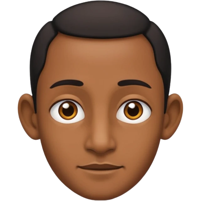 Make the ears a little smaller and black. No white on the face, only brown emoji