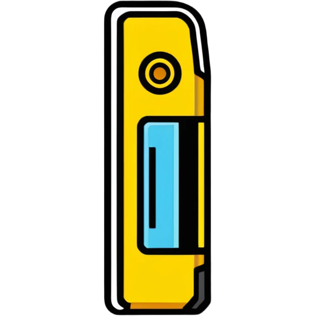 tape measure cartoonish sticker style emoji