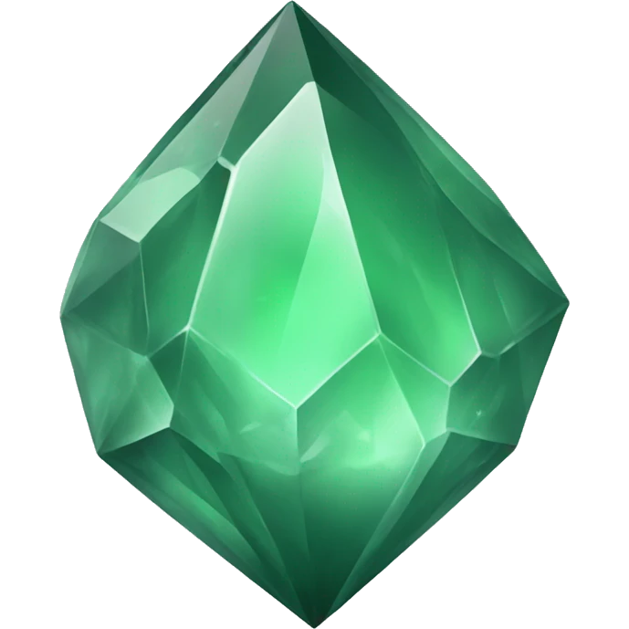 Sage green crystal emoji