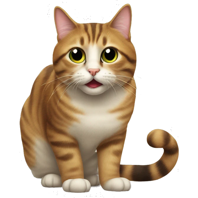 À silly cat  emoji