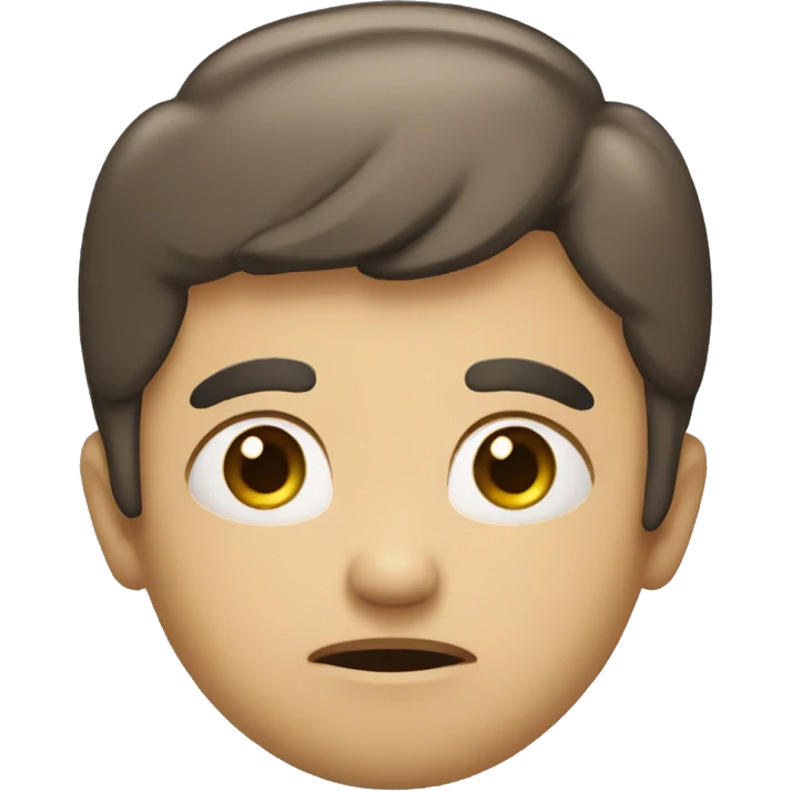 Person with a doubtful face asking a question emoji