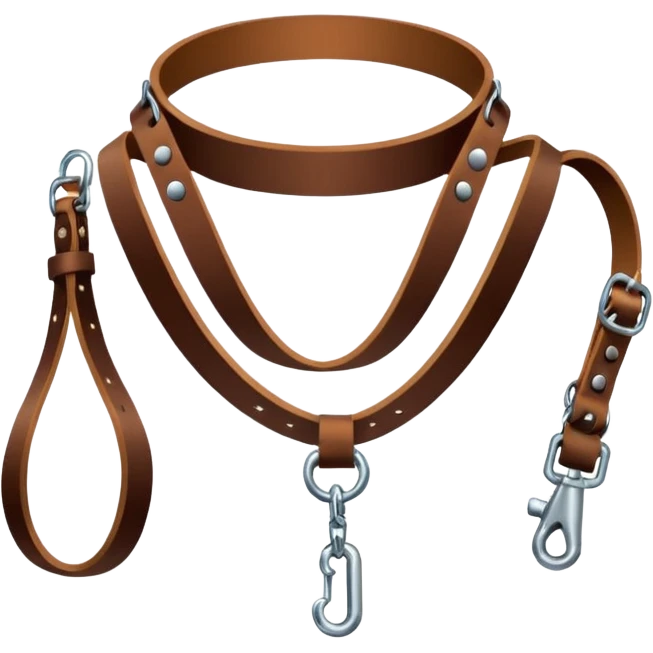 Leash – collar with leash hanging emoji
