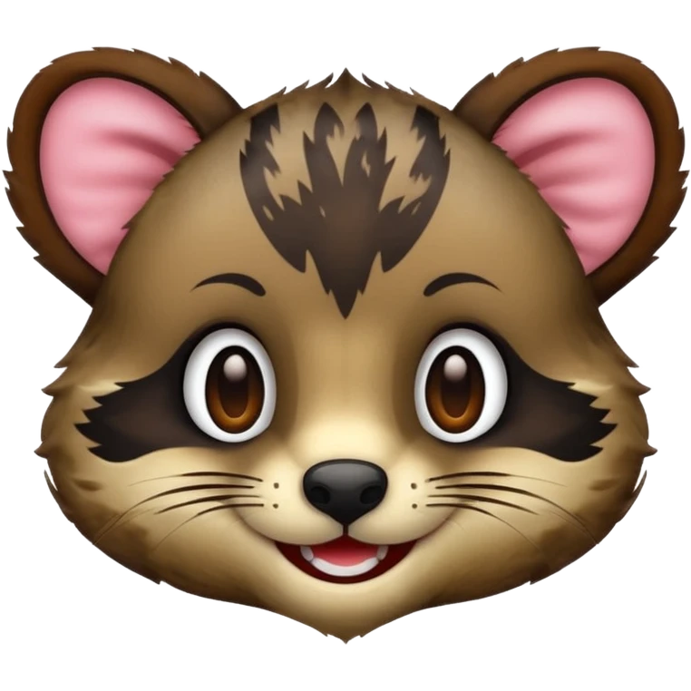 civet emoji with yummy face emoji