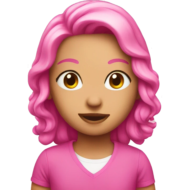 Pink  emoji