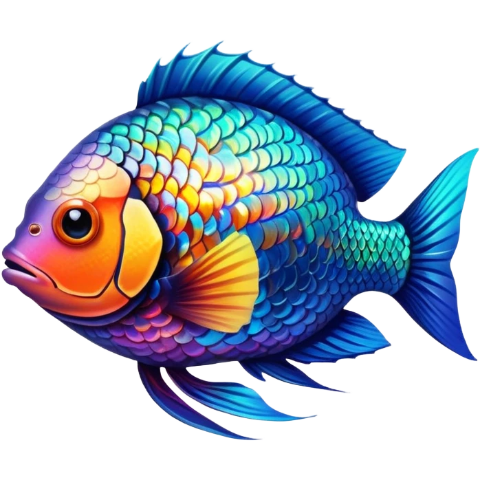 colorful tropical fish emoji